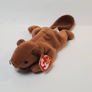 Ty Beanie Baby BUCKY #4016 Stuffed Animal Toy